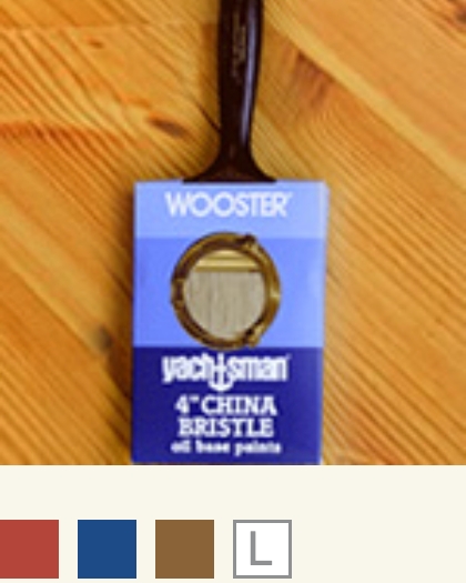 Wooster® Yachtsman Varnish China Bristle Brush — 4″